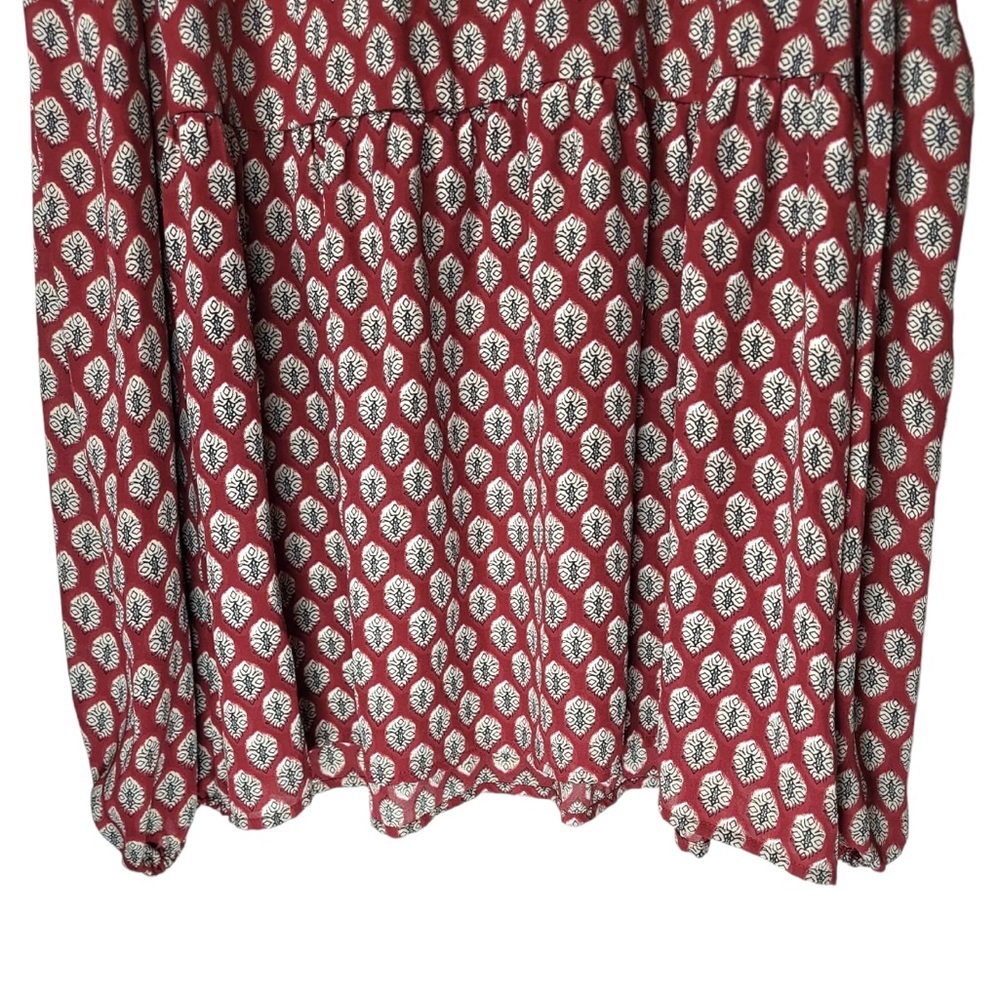 Bobeau Cold Shoulder Geometric Patterned Back Key… - image 5